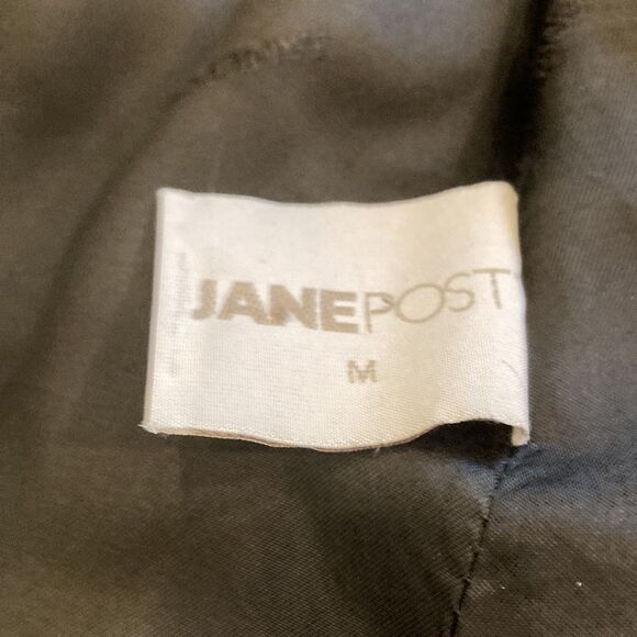 JANE POST 100% Cashmere Loro Piana Black Double Breasted Coat Medium - Picture 12 of 13
